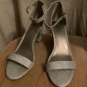 Size 10 silver heels